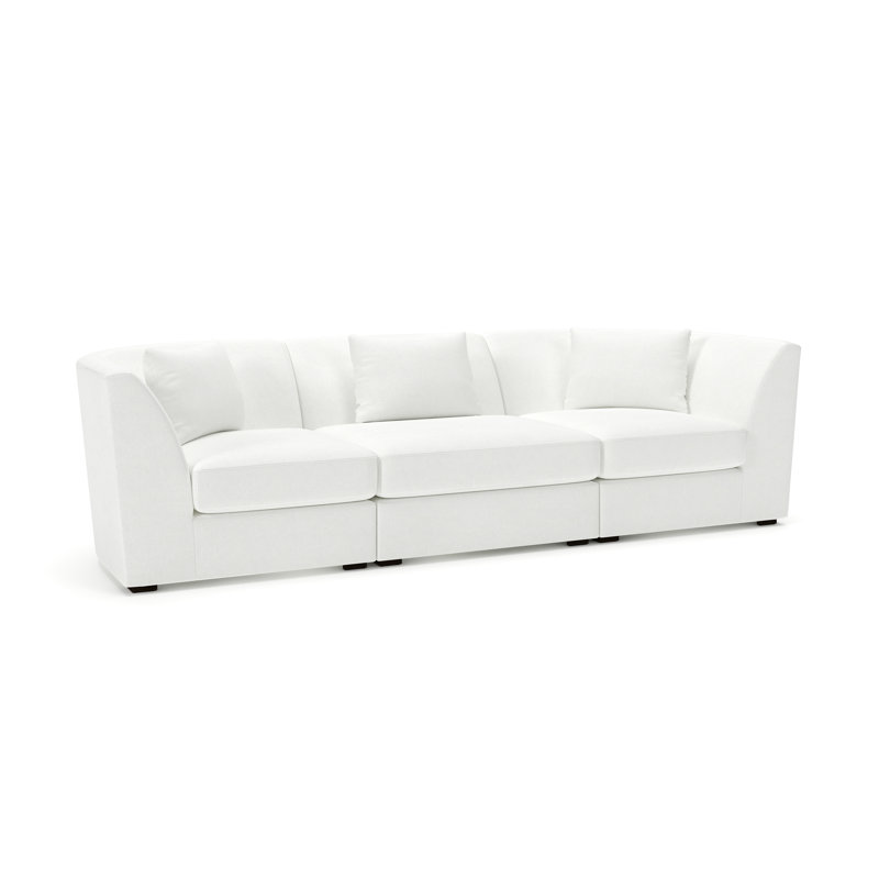 Krista 107" Modular Sofa, John Flour Performance Linen Blend