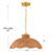 60-Watt Small Scalloped Rattan Pendant Lighting-1443033473