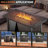 5-Piece Outdoor Wicker Patio Night Fire Pit Table Set With Coffee Table-433753174-433753175