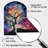 Colorful Oak Tree Eternal Strength I - Arch Shape Decorative Multi-Color Tree Oak Wall Clock-104240424