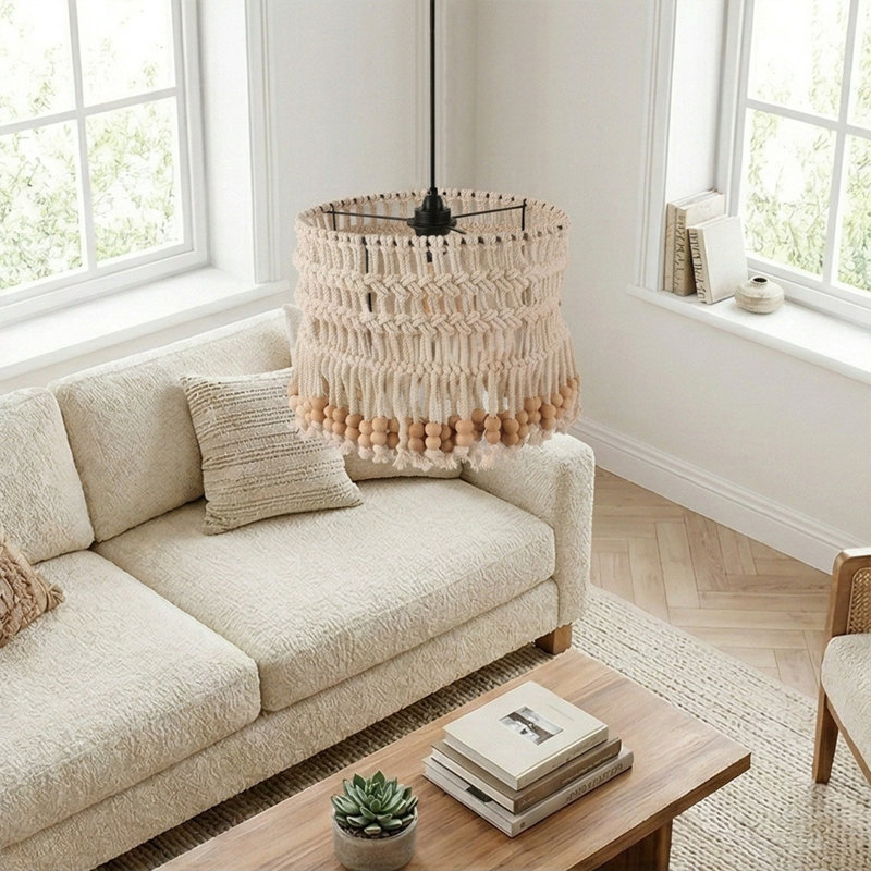 The Terra Woven Macrame Pendant