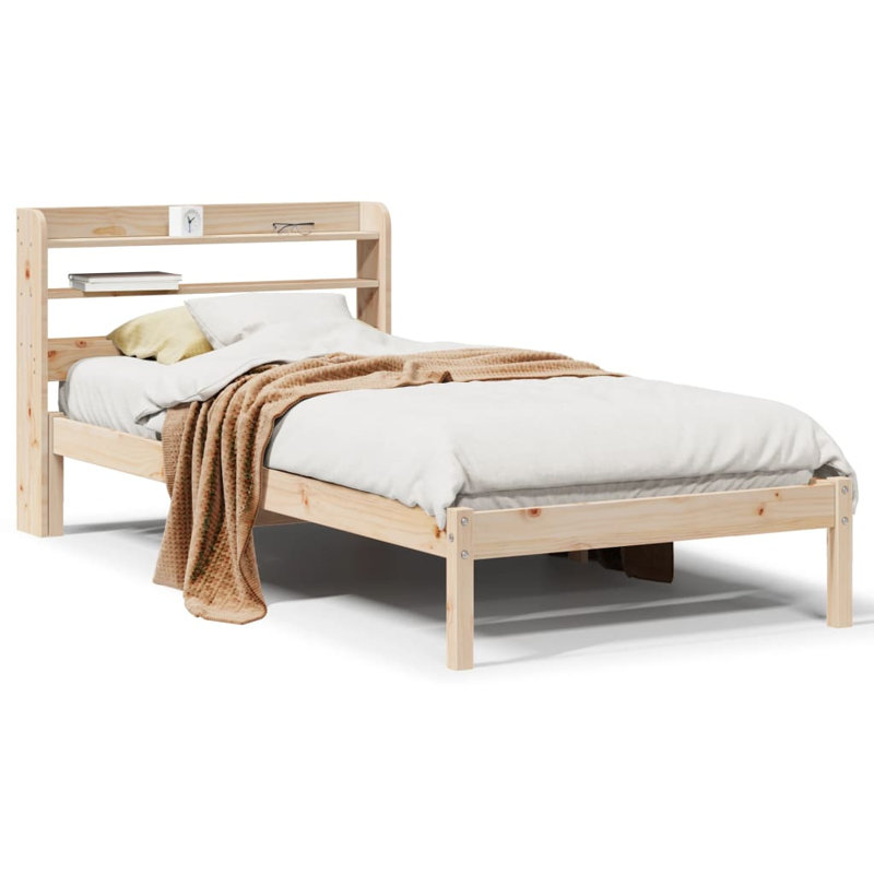 Storage Bed, Brown, 100 x 200cm