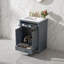 Meuble-lavabo bleu 24 po avec lavabo intégré en céramique, armoire de rangement et tiroir basculant pour les petites et moyennes toilettes-1588866793