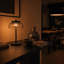 Lampe de table moderne à DEL avec abat-jour en verre Vinaura-767509049