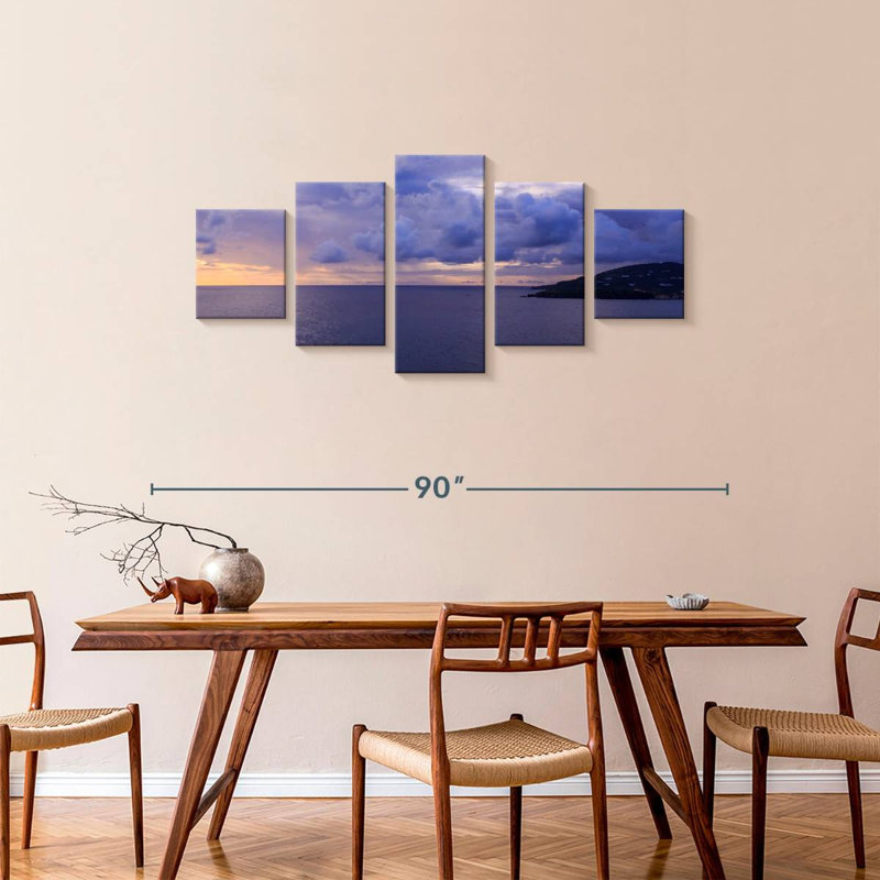 Sunset, 34" H x 74" W