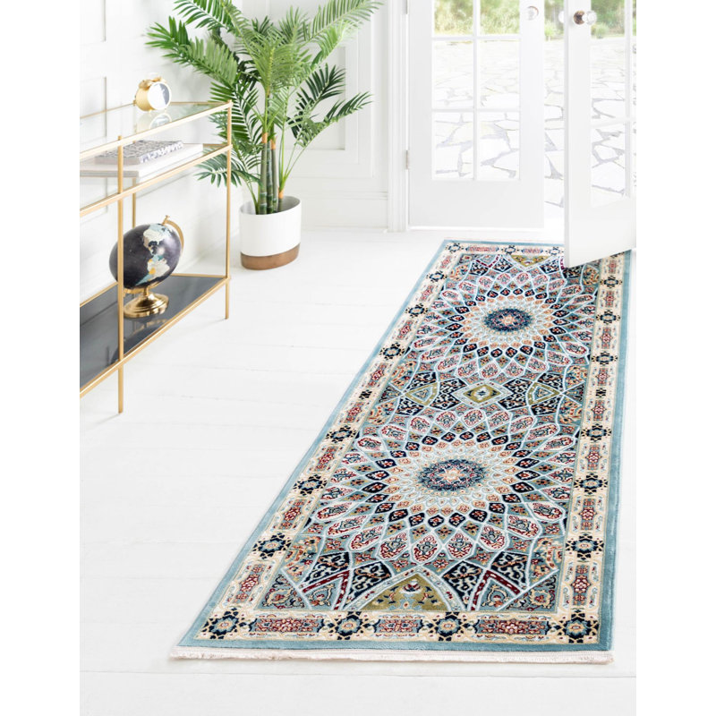 Jackson Oriental Indoor Rug, Runner 2'11" x 13'1", Blue