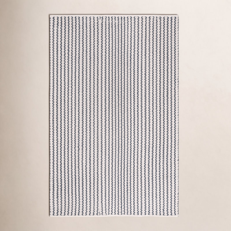 Nancy Chevron Hand Woven Cotton Area Rug, Rectangle 3' x 5'
