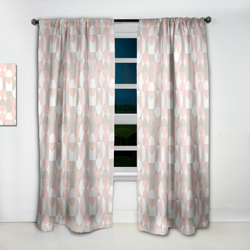 Rideau en lin / polyester, L 52 po x L 108 po