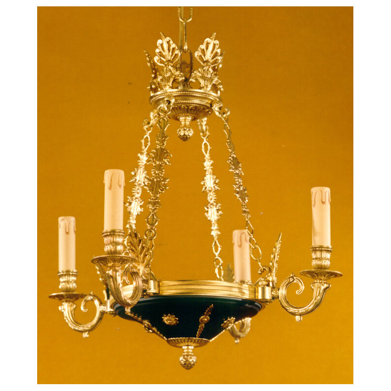 Devane 4 - Light Candle Style Chandelier, Antique Silver