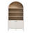Nolan 74" Tall Arched Storage Display Cabinet Bookshelf-107335479