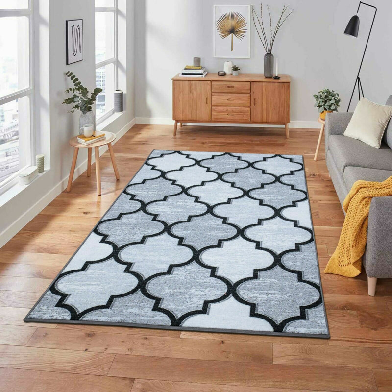 Lamphere Geometric Indoor / Outdoor Area Rug, Rectangle 60 x 112cm