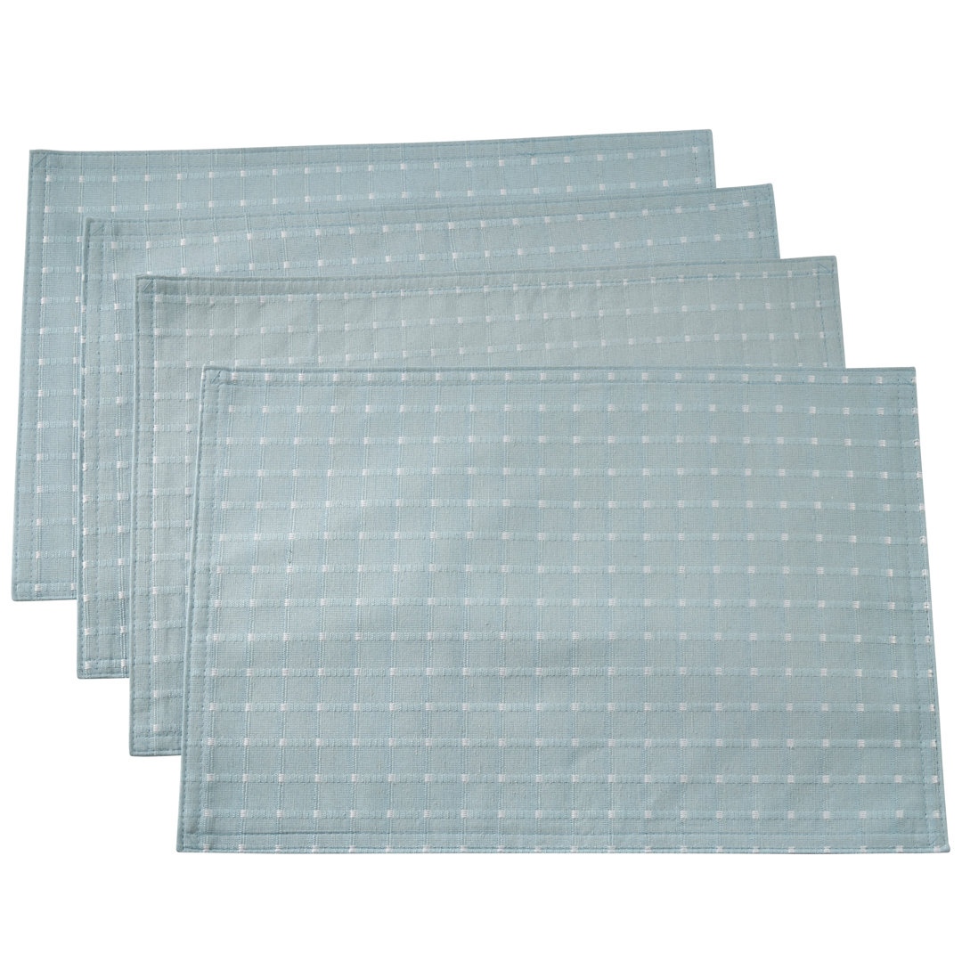 Clarkston Polka Dots Rectangle Placemat (Set of 4) Charlton Home® 