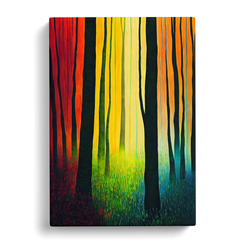 Forest Crayon - Wrapped Canvas, 76cm H x 50cm W x 3cm D