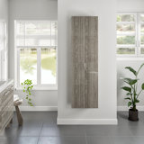 Eviva Luxurious 16 In. W X 16 In. D Ash Wall-Mounted Linen Cabinet