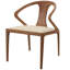 Chaise de salle à manger rembourrée en bois massif Downham-748082520