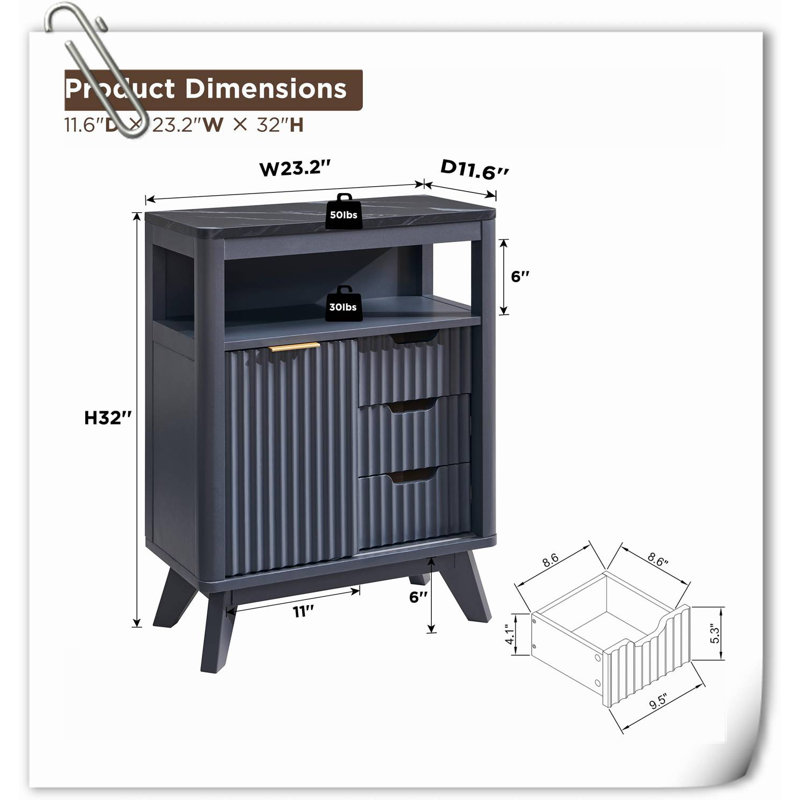 Armoire de salle de bain Jamela, Gris foncé