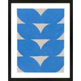 Blue Chevron By Andrea Stokes - Framed Wall Art