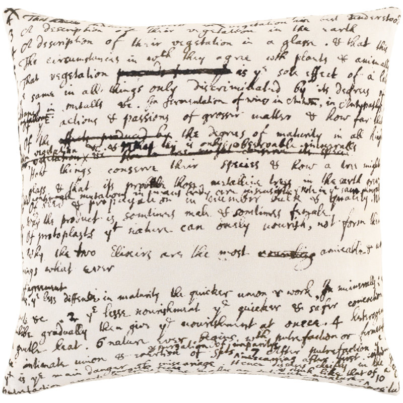 Cotton Throw Pillow, Down Fill
