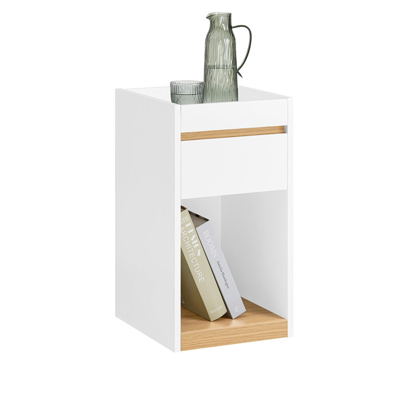 Quinessa 65cm W Manufactured Wood Bedside Table