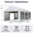 13 ft x 20 ft Outdoor Galvanized Steel Party Tent - Heavy Duty Removable Sidewall Wedding Tent-124540668