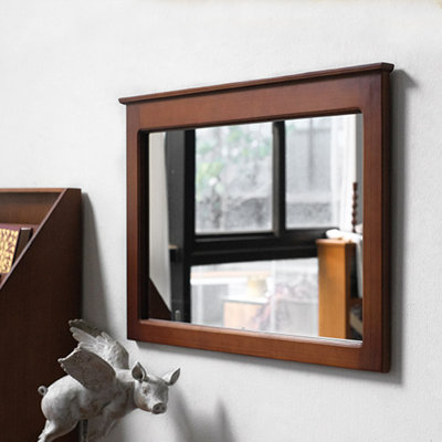 Rectangle Solid wood Wall Mirror