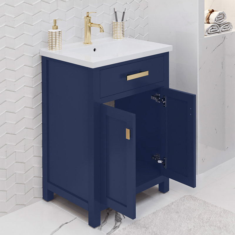 Caitlyn 24" Single Bathroom Vanity Set, Monarch Blue