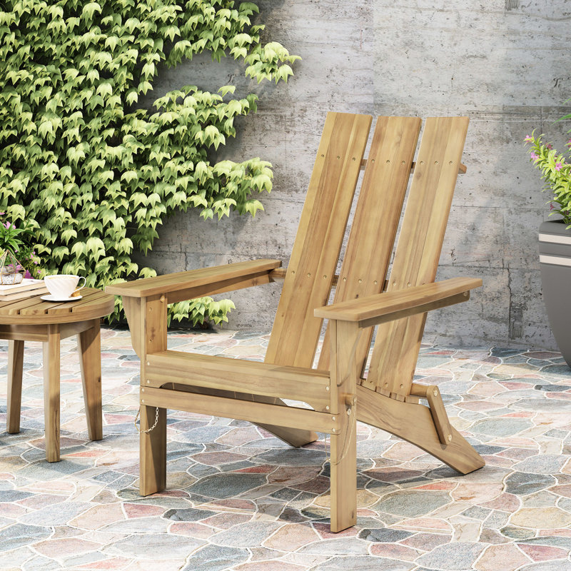 Foldable Chair , Rich Wood, Patio Relax Spot, 29.46 In. Depth, 37.3 Height, 32.71 Width, Natural, Folding Outdoor Lounge Chair, Natural Color, Design