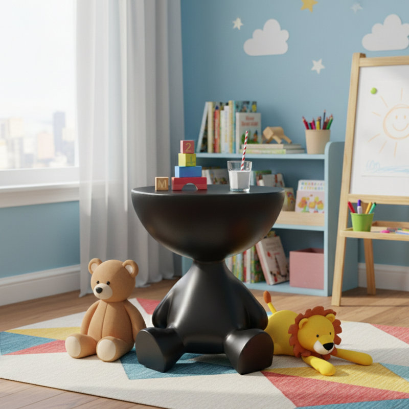Table d'appoint Cursy en noir