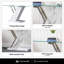 Risco 127cm Glass Top Console Table