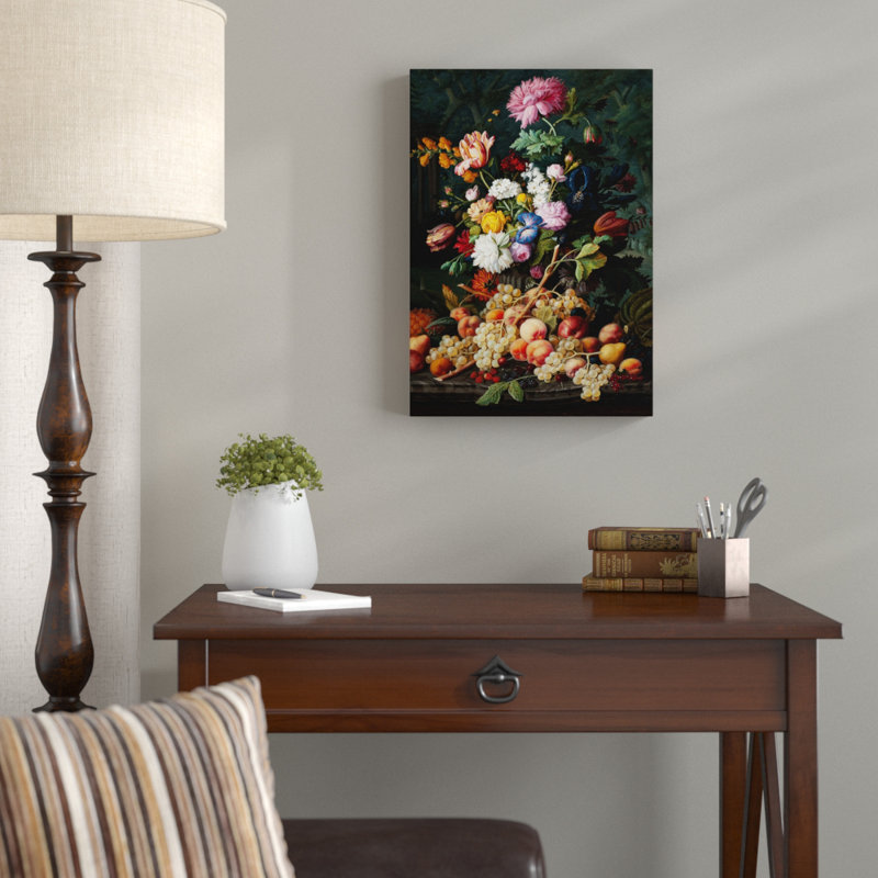 Severin Roesen - Wrapped Canvas Painting, 50cm H x 35cm W