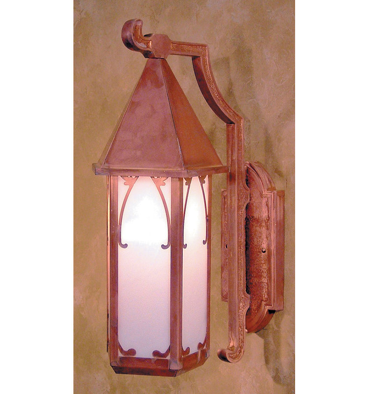 Sebring Wall Light, Slate, Gold White Iridescent