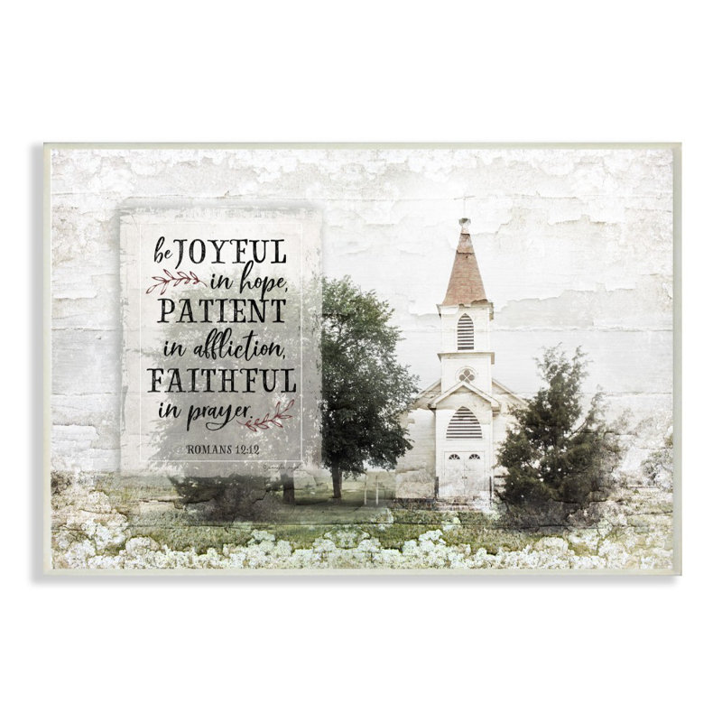 Be Joyful In Hope by Jennifer Pugh - Print, Wall Plaque, 10" H x 15" W x 0.5" D