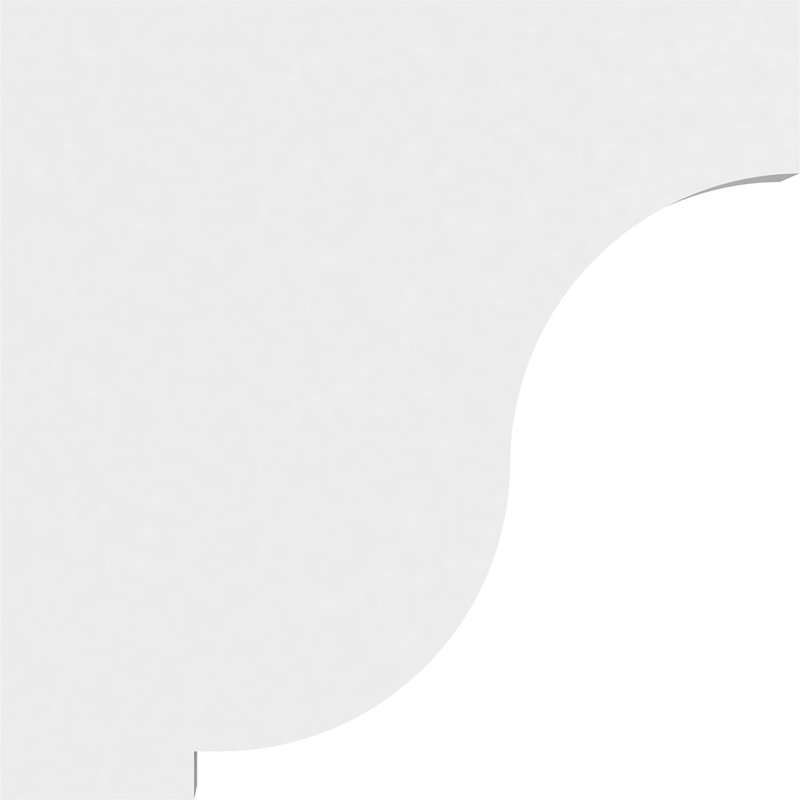 Support standard en PVC de qualité architecturale Van Buren, H 10 po x l 2 po x p 10 po