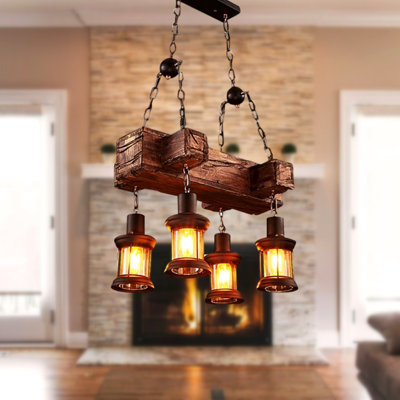 Lustre traditionnel à 4 lumières DEL Kerrie