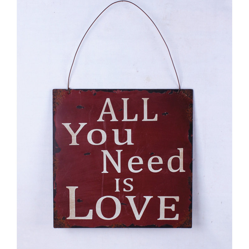 Décoration murale en métal « all you needs »
