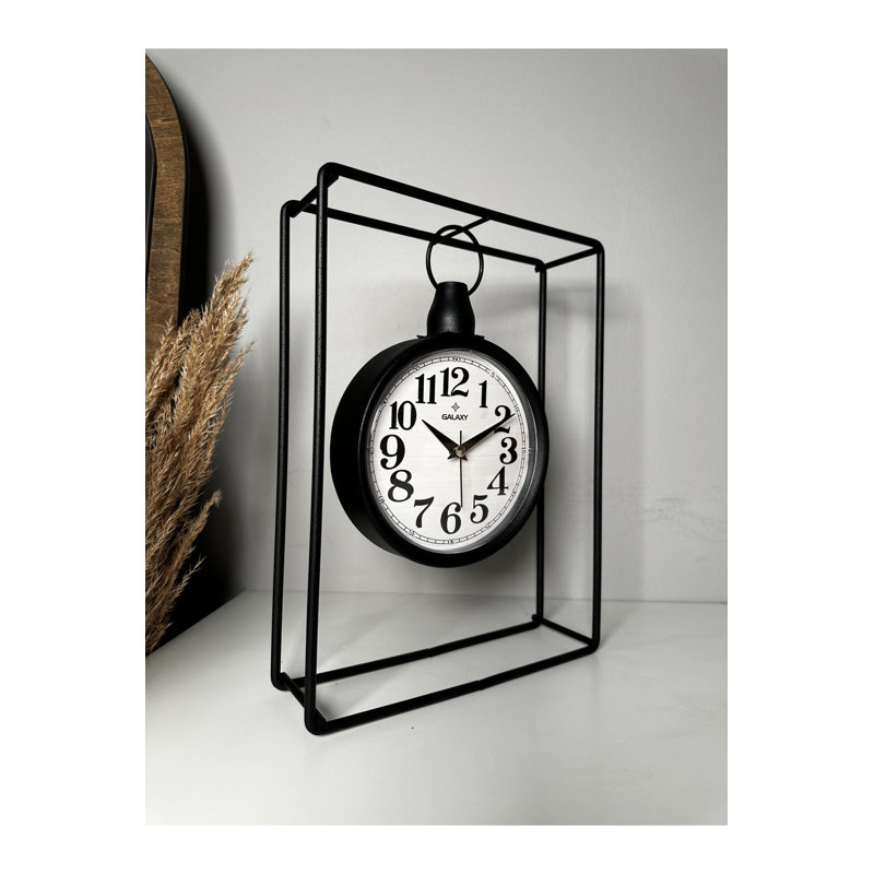 Horloge décorative, Noir