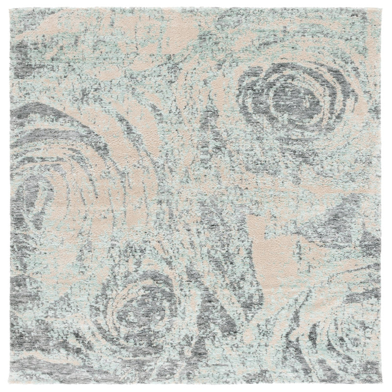Choteau Performance Performance Abstract Rug, Square 6'