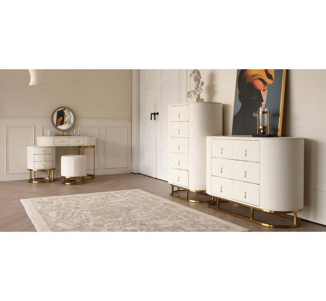 Jadereon Solid Wood Piece Bedroom Set Mercer41