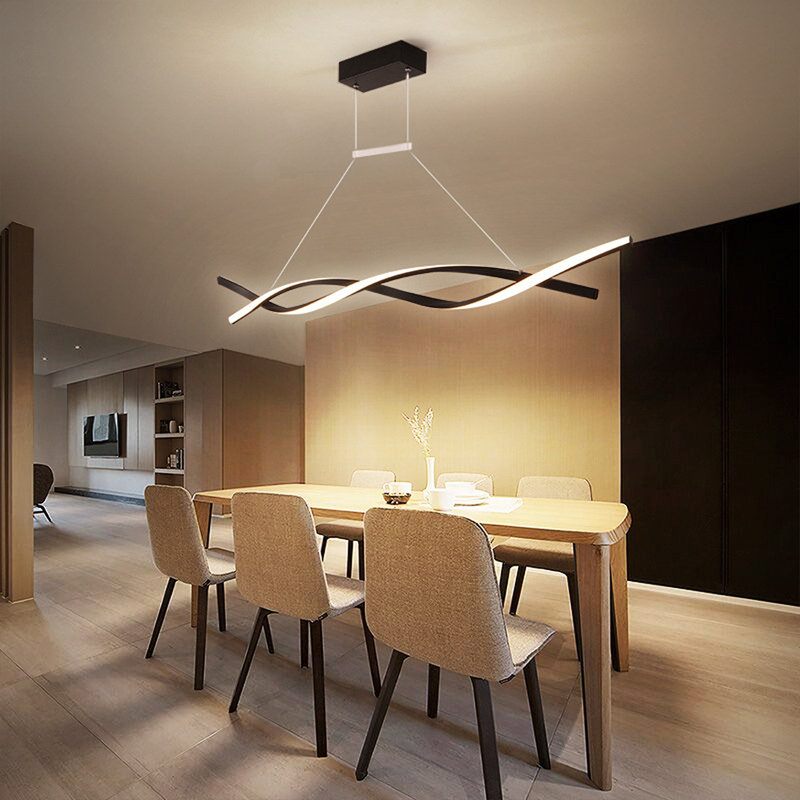 Chamaya 2 - Light Unique/Statement LED Chandelier, Black