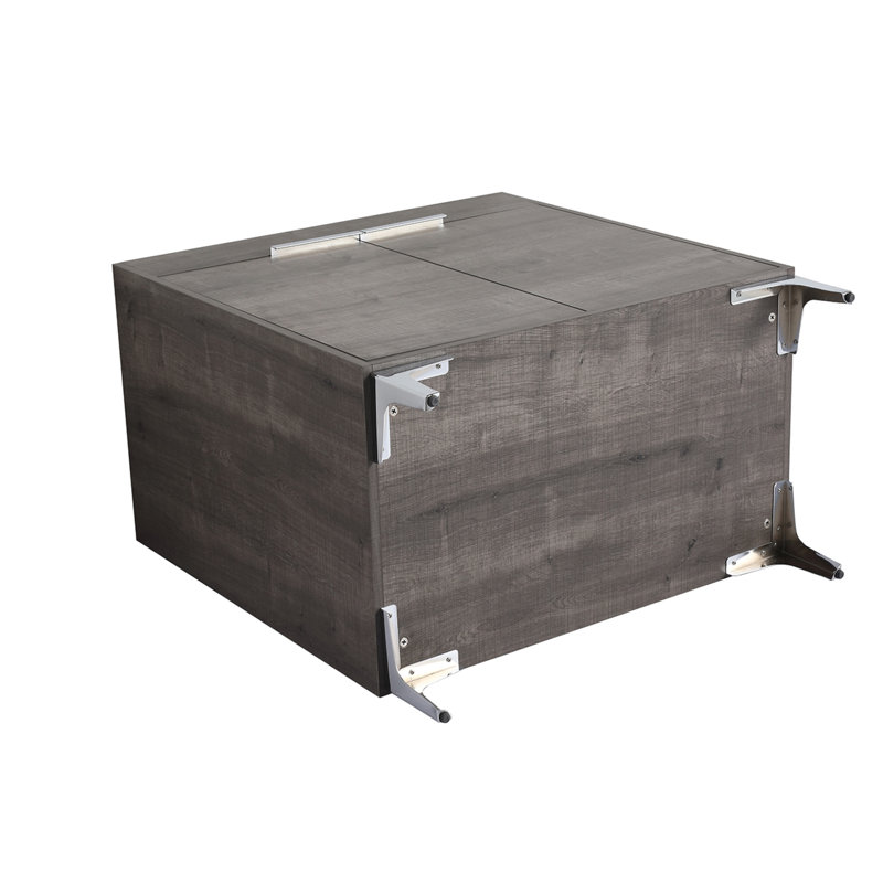 Meuble-lavabo sur pied simple 29,53 po avec plateau en résine Teillo