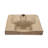 Rectangular Ceramic Wall-Mounted Bathroom Sink With Black Towel Bar, 19.88"X14.25" | Gift Idea