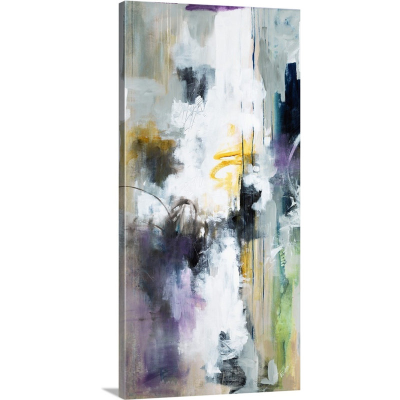 « invisible ii », peinture sur toile, Toile tendue, H 20 po x l 10 po x P 1,25 po