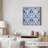 Abstract Blue Damask Pattern III Classical Unframed Art Print-1937124403