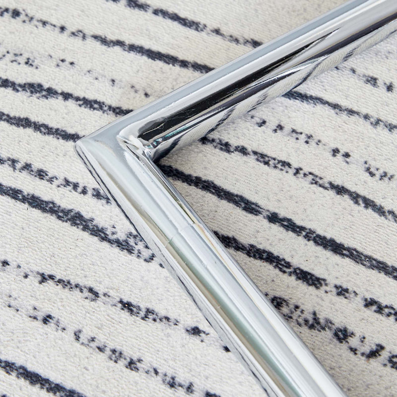 Chaises de salle à manger en similicuir, 4, Gris clair, Argent argent
