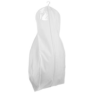 72'' Breathable White (20" Gusseted) PP Non Woven Gown Bag