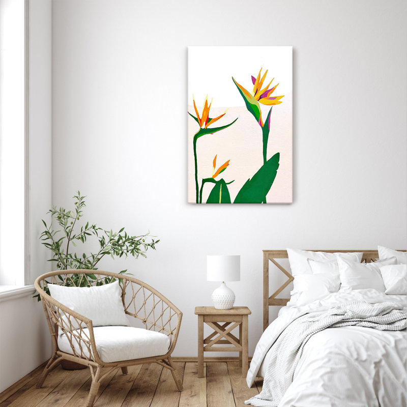 Nature Inspired Birds of Paradise III by  - Picture Frame Wall Art, Wrapped Canvas, 36" H x 24" W x 1.5" D, Does Not Apply