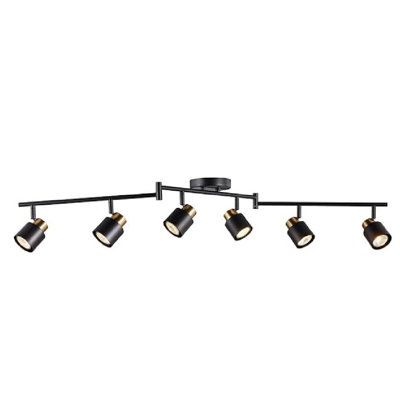 47.2'' 6 -Light Swing Arm Track Track Kit with Dimmable and Adjustable Head