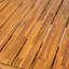 Table de salle à manger extérieure en bois d'acacia durable et pieds en rotin tissés à la main pour une salle à manger de patio élégante-2094437331