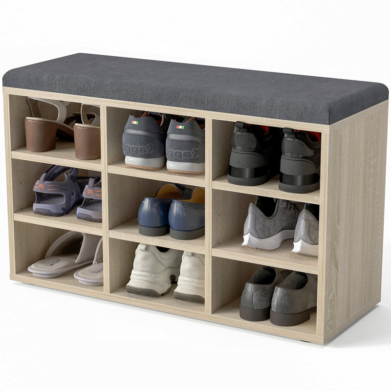 9 Pair Shoe Storage Bench