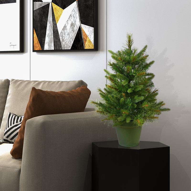 Arbre de Noël artificiel pin vert 24 po